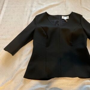 Boss Fitted Black Blouse - 10 - NWT